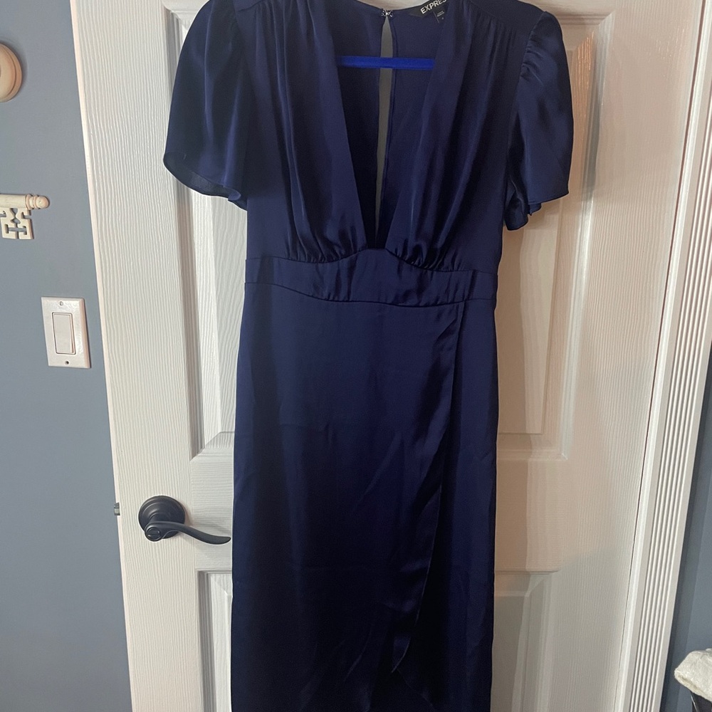 Elegant Navy Blue Dress